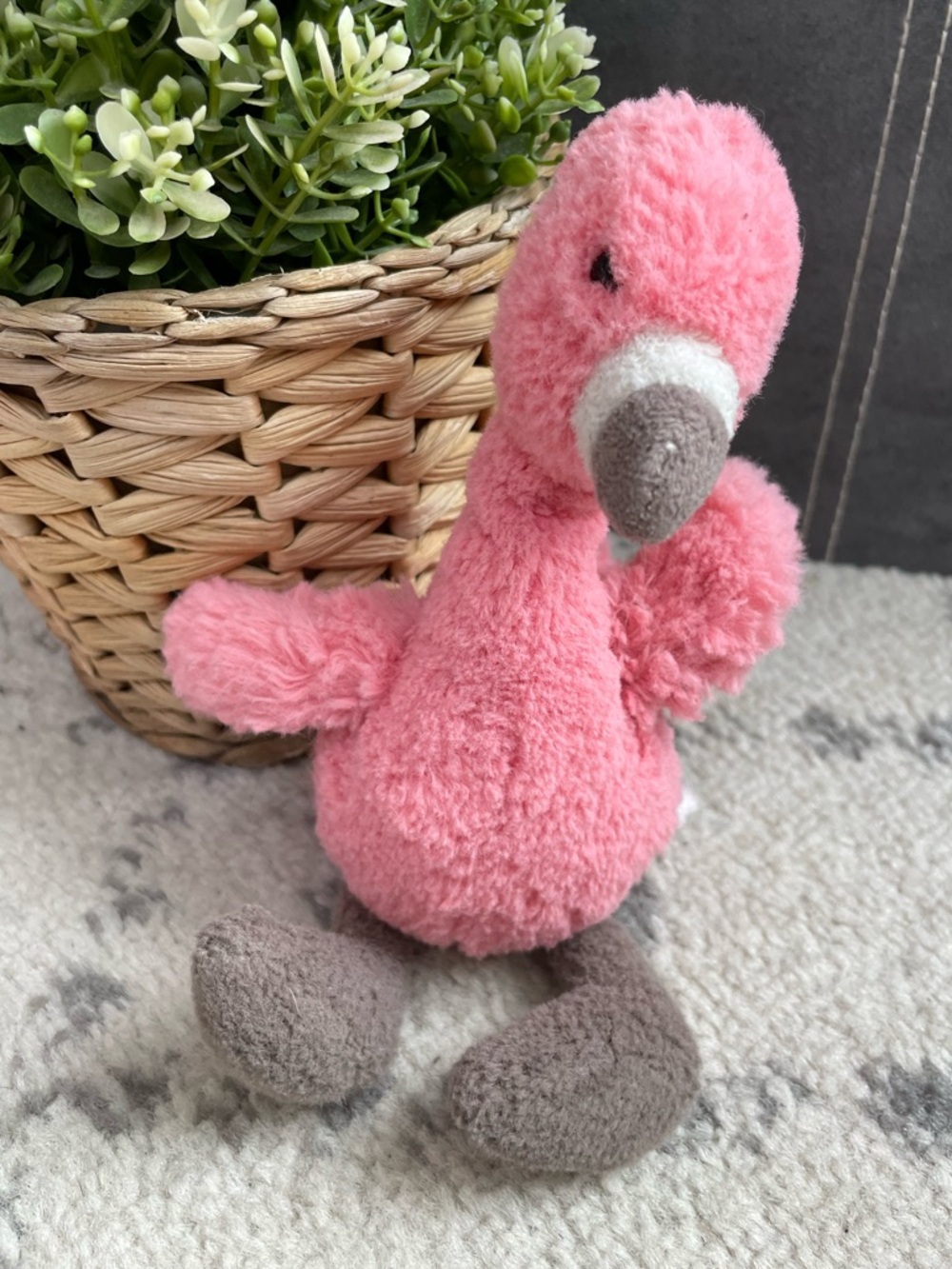 JELLYCAT Retired Small Bashful Flamingo Pink 8" Plush Stuffed Toy